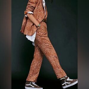 NWOT Free People Floral Maggie Suit Pants